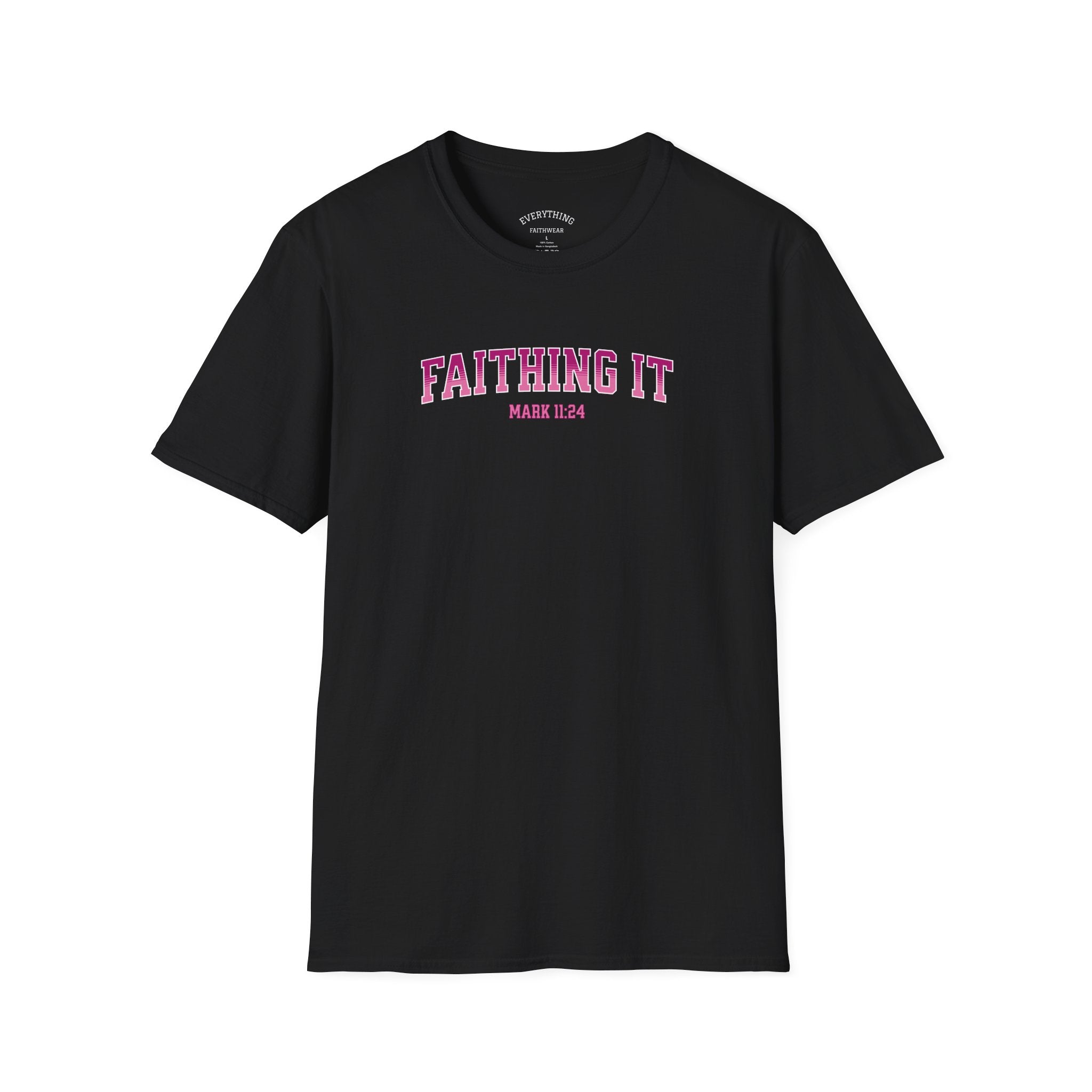 Faithing It T-Shirt — “Jesus” Inspirational Christian Graphic Tee