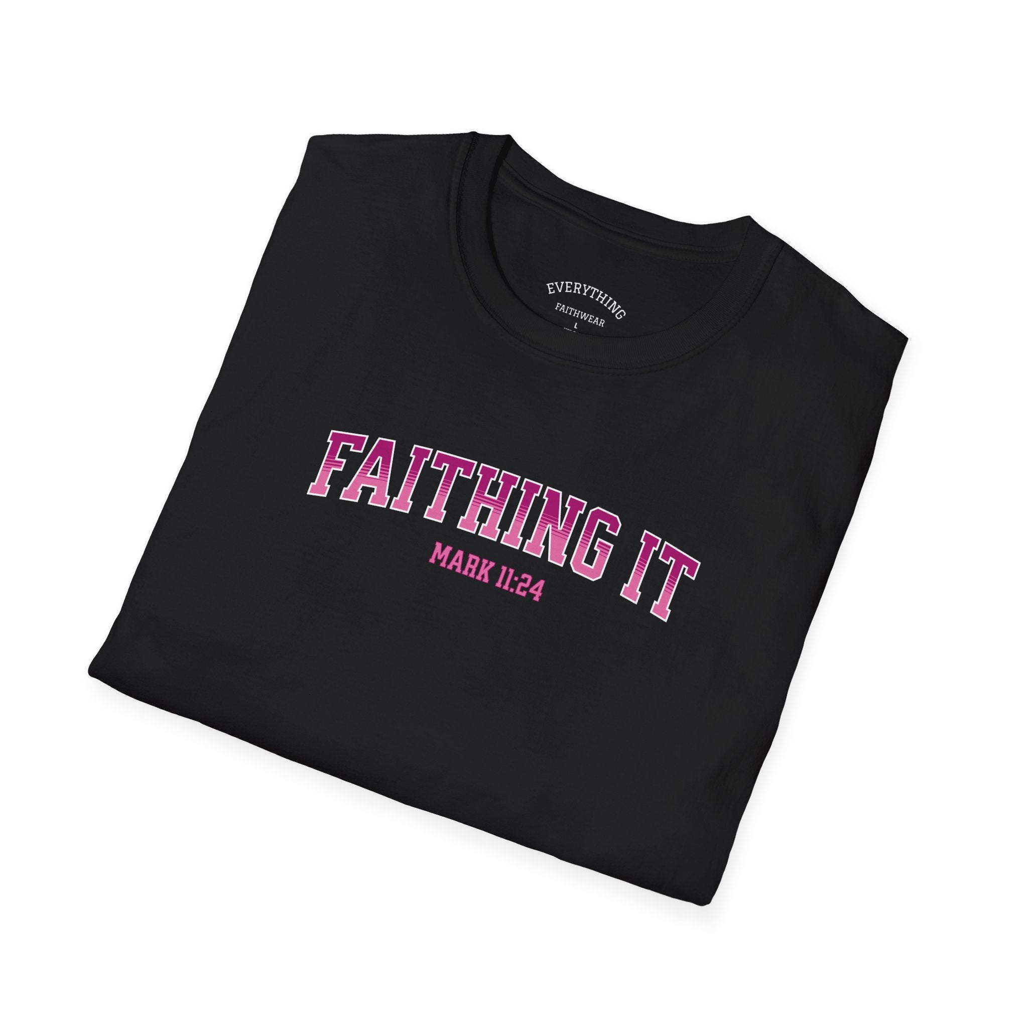 Faithing It T-Shirt — “Jesus” Inspirational Christian Graphic Tee