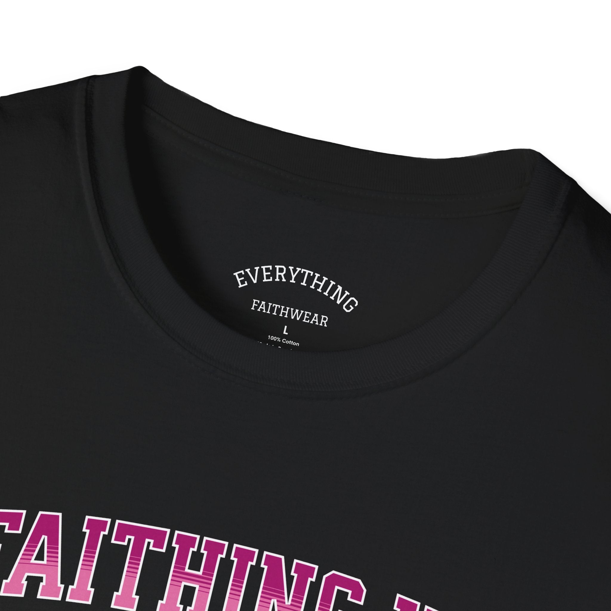 Faithing It T-Shirt — “Jesus” Inspirational Christian Graphic Tee
