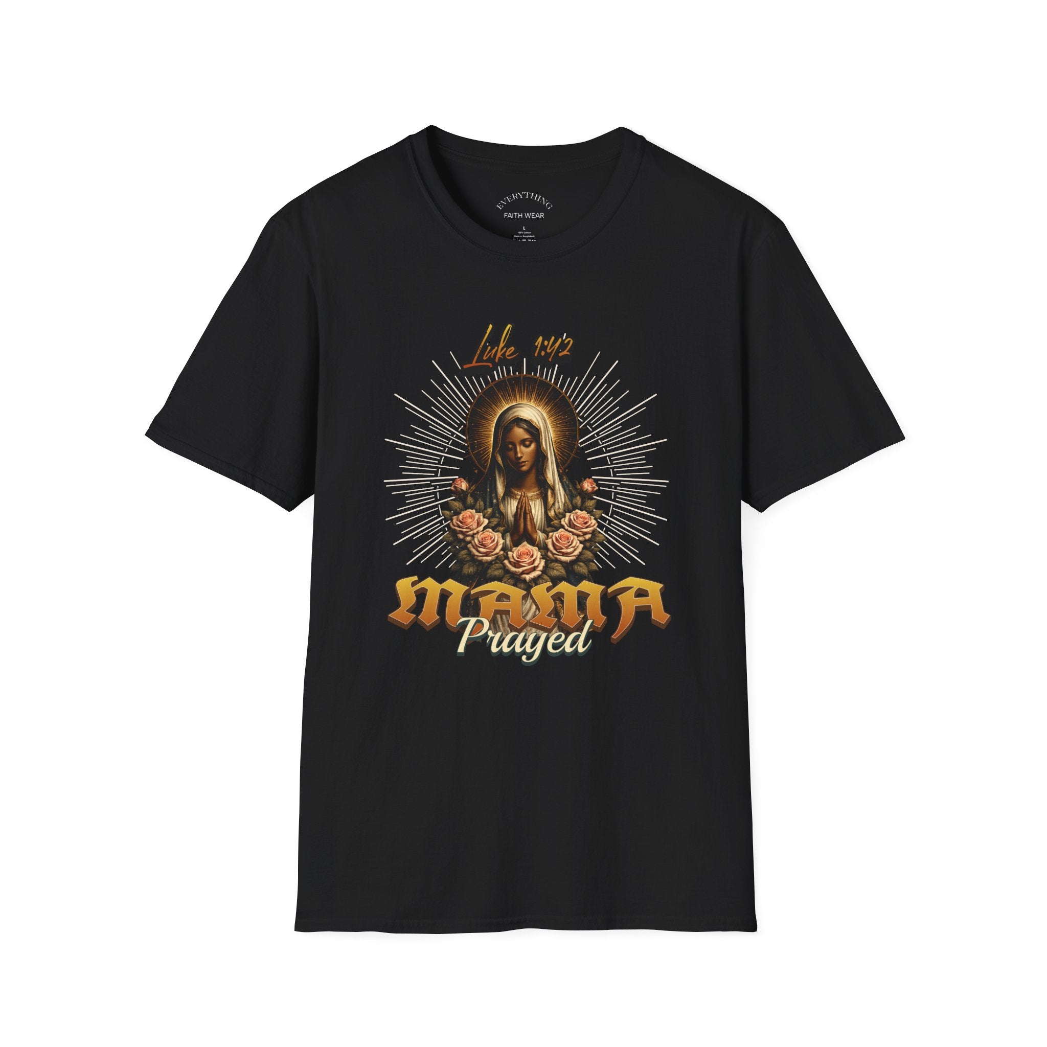 Mama Prayed T-Shirt — Vintage Religious Virgin Mary Graphic Tee
