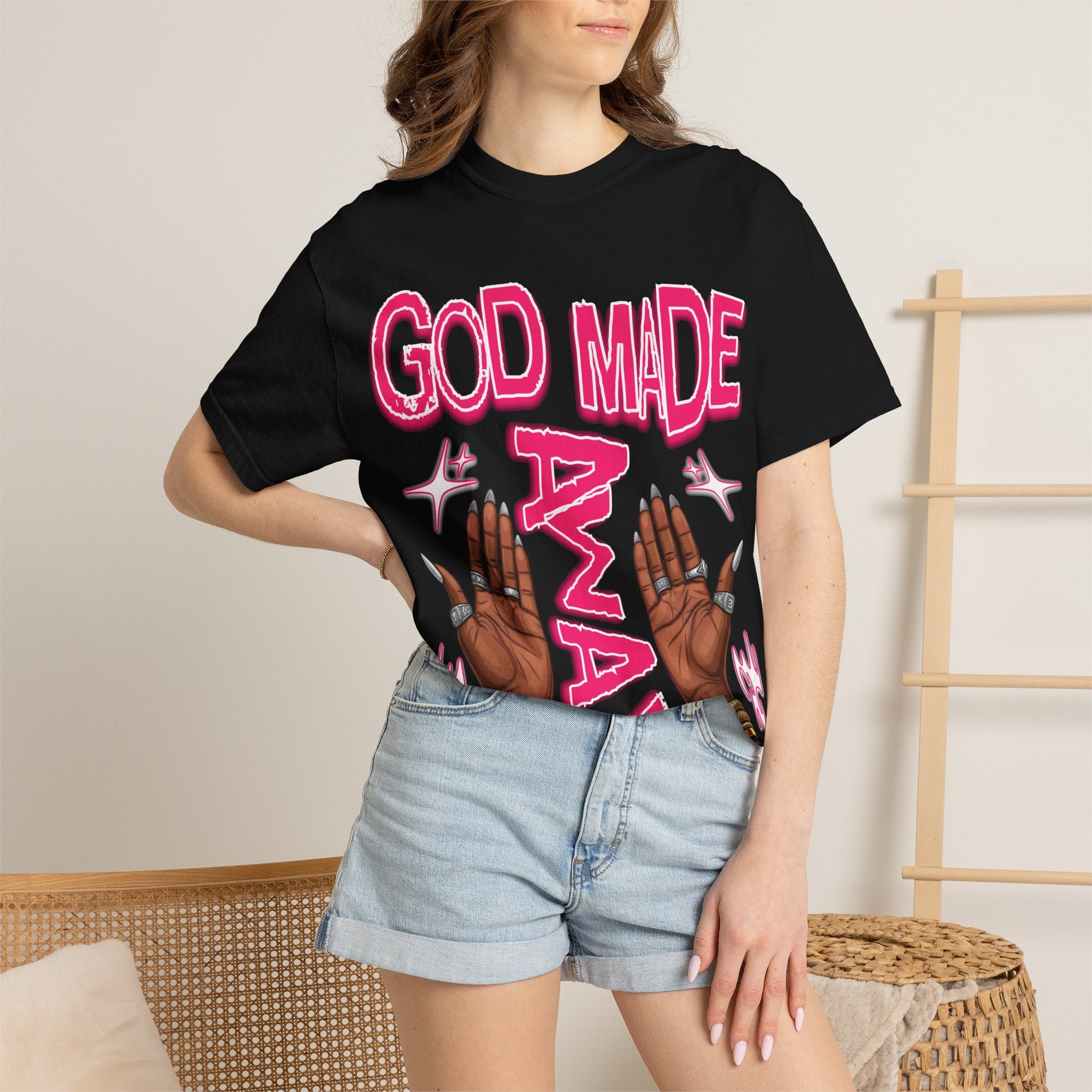 God Made a Way T-Shirt — Inspirational Faith Tee with Praying Hands Design